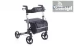 Járókeret, rollátor összecsukható, szövet táskával és ülőlappal - RP545 - 136kg