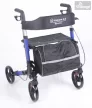 Járókeret, rollátor összecsukható, szövet táskával és ülőlappal - RP545 - 136kg