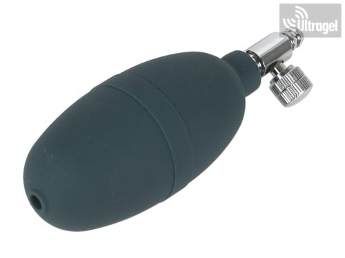 Rubber ball with front and rear drain valve