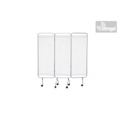 Paraván - 3 részes, kerekes, alu, mosható függöny