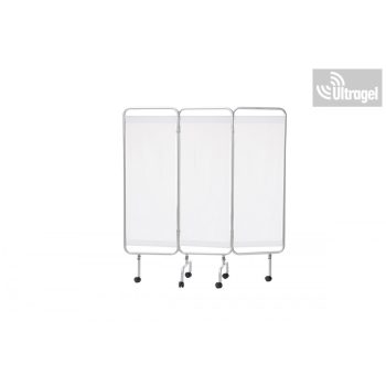 Paraván - 3 részes, kerekes, alu, mosható függöny