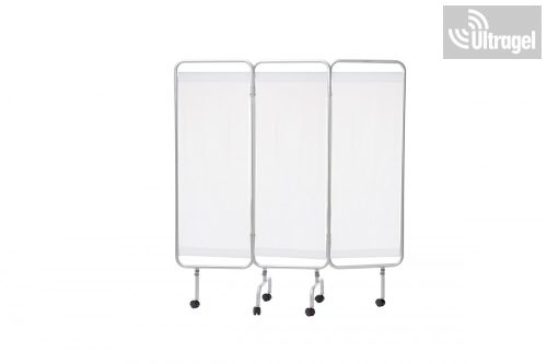 Paraván - 3 részes, kerekes, alu, mosható függöny