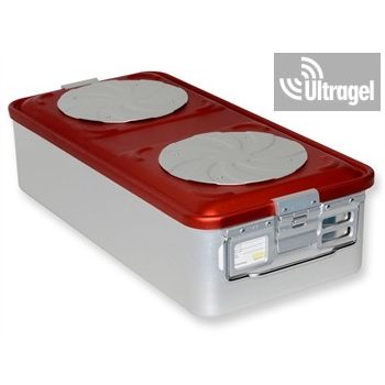   Sterilisation box with 2 valves, red (580x280x100/150) - Barrier
