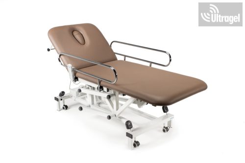 Elektromos vizsgálóágy KERÉKKEL - 65cm - 180kg, papírlepedő tartó, EXAMY5 