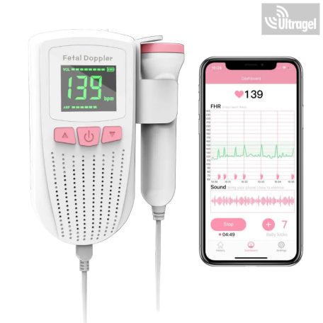 Magzati doppler Babytone™ 2MHz-es vizsgálófejjel és applikációval