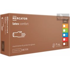 Mercator® latex comfort / púdermentes vizsgálókesztyű