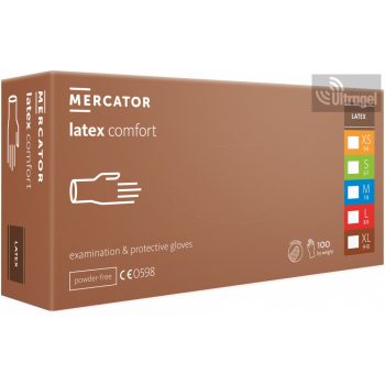 Mercator® LATEX comfort / PÚDERMENTES vizsgálókesztyű