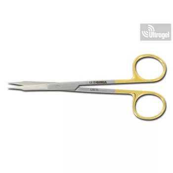   Gold - Goldman Fox olló 13 cm egyenes / hajlított Tungsten Karbid