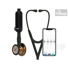   Littmann® CORE Digitális fonendoszkóp – 8863 FEKETE - SÁRGARÉZ FEJ