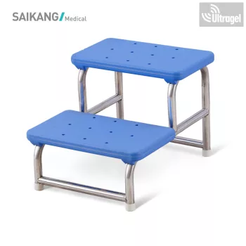   Műtőzsámoly / Betegfellépő 2 lépcsős - ROZSDAMENTES - 100kg