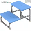 Műtőzsámoly / Betegfellépő 2 lépcsős - ROZSDAMENTES - 100kg