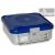 Sterilizáló doboz, 2 szeleppel, kék, perforált 285x280x100 /135/150/200mm