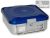 Sterilization box with 2 valves, blue, perforated 285x280x100 /135/150/200mm