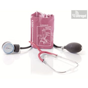   Egykezes órás vérnyomásmérő fonendoszkóppal DM353R - Vörös mandzsetta és cső