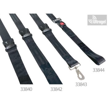 Bed latch strap - 2 pieces, black