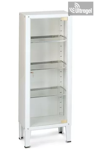 Műszerszekrény fém 1 ajtós - 52x35x138 cm