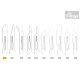 Scalpel blades stainless steel, individually packed Nr.10 - Nr.24