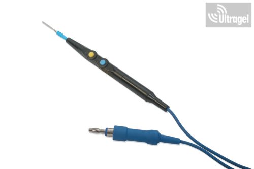 Kétkapcsolós STERILIZÁLHATÓ 100x ERBE 3.2m, kés elektródával kézidarab, nagyfrekvenciás elektróda nyél, 