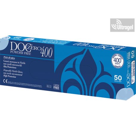 Extra hosszú NITRIL vizsgálókesztyű 40cm - M - kék