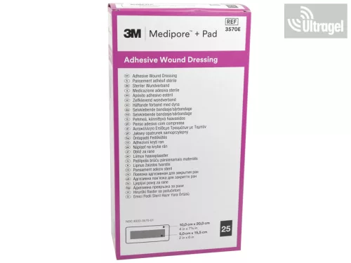 3M MEDIPORE™+PAD steril szigetkötszer sebtapasz 10x20cm  3570E