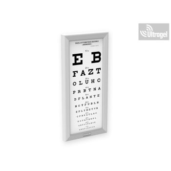   Kettessy Látásvizsgáló VÍZUS tábla LED - 1 oszlopos, 5m, BETŰS