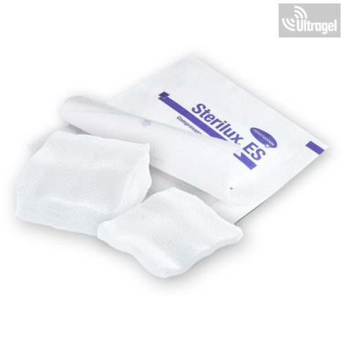 Steril HAJTOGATOTT mull lap, 10x10cm; 100db 12r. Hartmann Sterilux® ES 