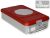 Sterilization box with 1 valve, red, (465x280x100/150mm) - Barrier