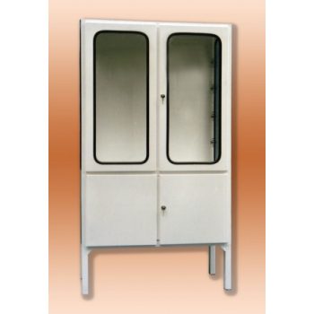 Fém műszerszekrény 2-2 ajtós 47x100x180cm