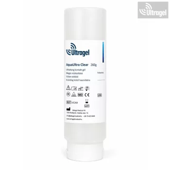  Ultrahang gél - AquaUltra CLEAR 260gr színtelen ultrahang gél 