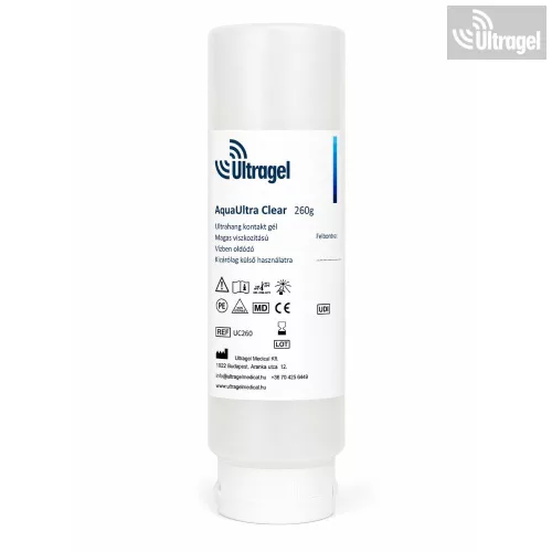 Ultrahang gél - AquaUltra CLEAR 260gr színtelen ultrahang gél 