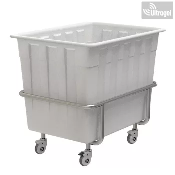   Szennyesgyűjtő és ledobó kocsi 200 liter, rozsdamentes kocsi