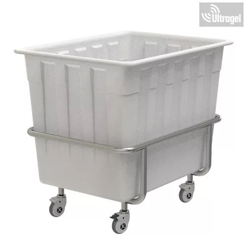 Szennyesgyűjtő és ledobó kocsi 200 liter, rozsdamentes kocsi