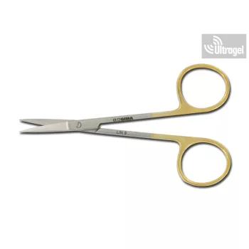   Gold - Iris olló - 11.5cm egyenes / hajlított Tungsten Karbid
