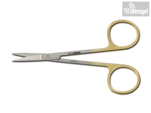 Gold - Iris scissors - 11.5 cm- straight and curved version 