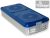 Sterilization box, 4 valves, blue, perforated (580x280x100 /135/150/200mm) 