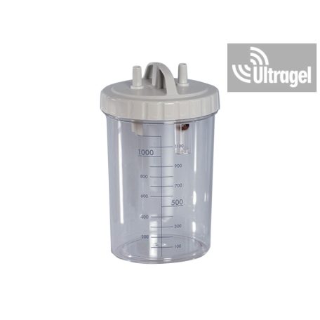 Suction tank with lid in 2 and 5l versions - sterilizable at 149°C