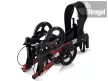 Járókeret, rollátor, összecsukható, szövet táskával és ülőlappal - COMPACT - 136kg