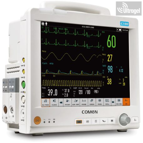 Betegellenőrző moduláris, kardiovaszkuláris 12 csatornás monitor COMEN C100