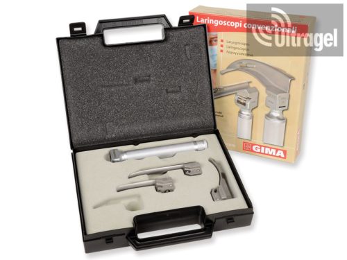 Set of 2.5V Largingoscopes, conventional, for children, 3 blades - MILLER 0,1; Mc.0