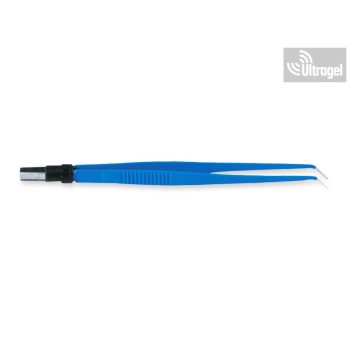   Bipoláris csipesz egyenes, 18cm - Többszörhasználatos - Hajlított hegy