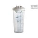 Suction tank with lid 1, 2 and 5l - sterilizable to 143°C