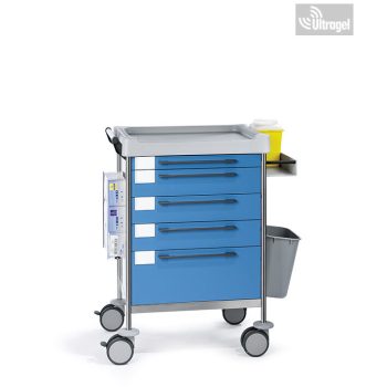 Kötöző kocsi - INSAUSTI 1606B - 640x480mm, 5 fiókos