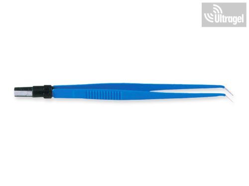 Bipoláris csipesz egyenes, 20cm - Többszörhasználatos - Hajlított hegy