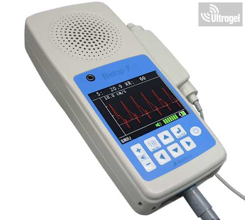 HADECO Bidop 7 - bidirectional mini doppler with 1 test head (2, 4, 5 or 8MHz)