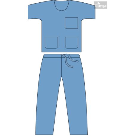 Mölnlycke Bázis zsilipruha S kétrészes, kék 836109