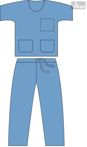 Mölnlycke Bázis zsilipruha S kétrészes, kék 836109