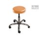 Laborszék, Vizsgálószék, kerekes, műbőr, krómozott lábakkal, 6 színben 