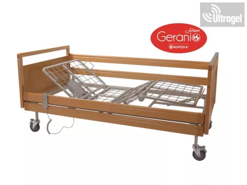 Ápolási ágy és betegágy MORETTI MP370 - 3 motoros, FIX magasság, kapaszkodóval - 135kg GERANIO