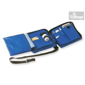 Vércukormérő és tesztcsíktartó hőtartó tárca 