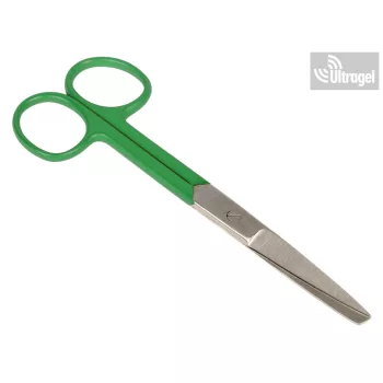 Sebészeti olló zöld, tompa / hegyes - 14cm